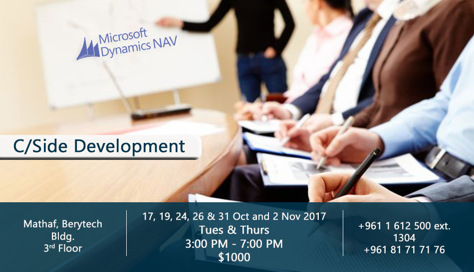 C/Side Developmentin Microsoft Dynamics NAV Public Training - ihjoz